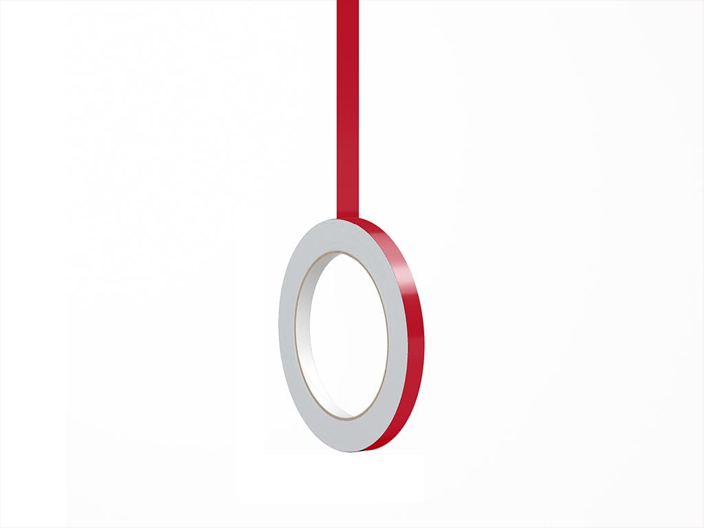 3M 50 Dark Red Gloss Vinyl Pinstriping Tape - Vinyl Striping Lines Stickers, Striping (1In X 150Ft Roll)