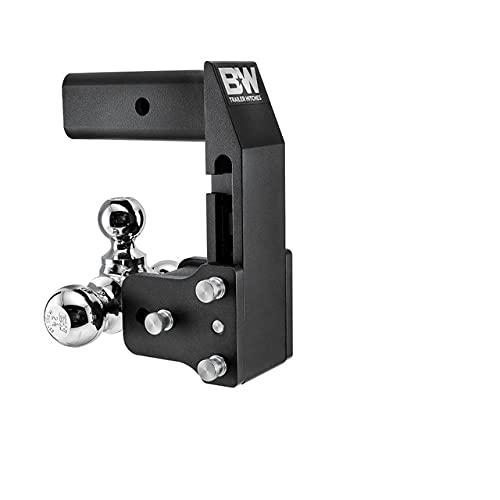 B&W Trailer Hitches Multipro Tow & Stow - Fits 2.5 Receiver, Dual Ball (2 X 2-5/16), 7 Drop, 14,500 Gtw -Ts20066Bmp