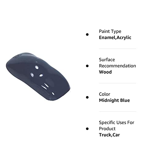 Restoration Shop - Midnight Blue Acrylic Enamel Auto Paint - Complete Gallon Paint Kit - Professional Single Stage High Gloss Au