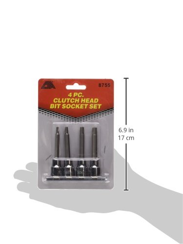 4Pc Clutch Head Bit Set