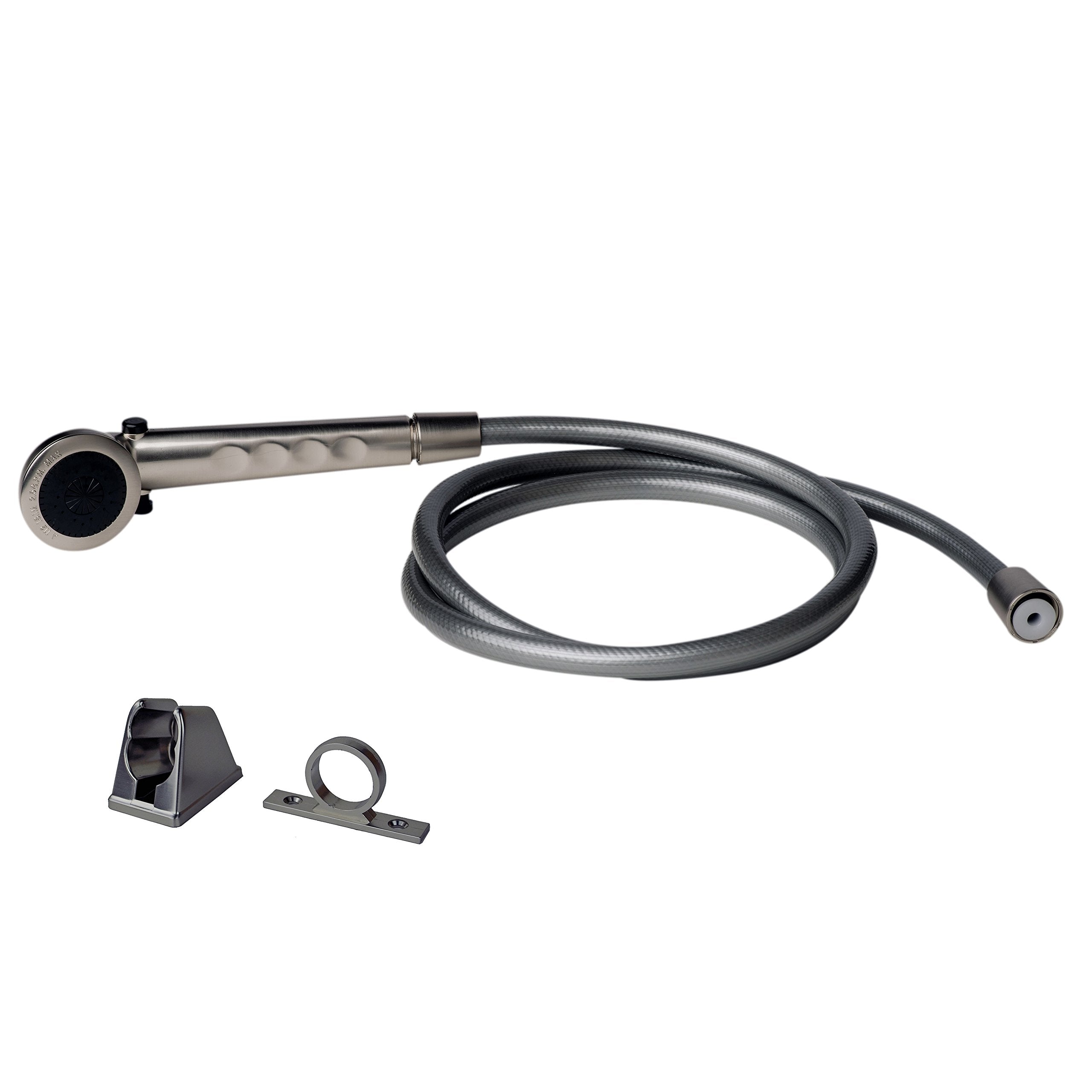 Builders Shoppe 4120Bn Rv/Motorhome Replacement Non-Metallic Hand Held Shower Set Brushed Nickel Finish