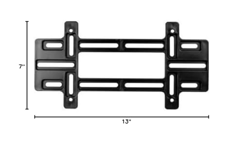 Custom Accessories Large License Plate Mounting Bracket, Model 92651, Durable Design for Easy Installation