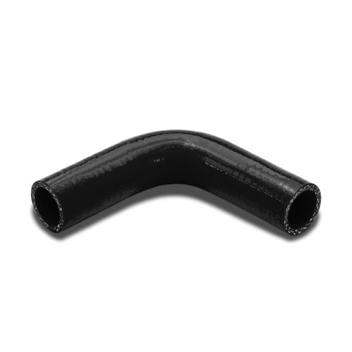 Auto Dynasty 1 Inches 90 Degree Elbow Turbo/Intercooler/Intake Piping Coupler Silicone Hose (Black)