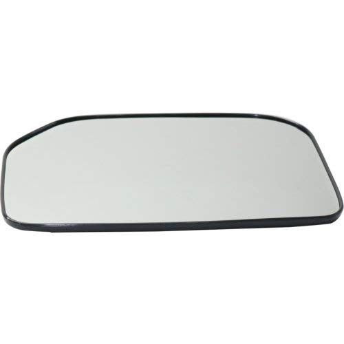 Kool Vue Driver Side Mirror Glass Compatible With 2007-2014 Toyota Fj Cruiser, Flat Glass Type, To1324161 With Backing Plate