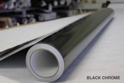 VViViD Black Mirror Chrome Cast Vinyl Wrap Self-Adhesive Film Air-Release Bubble and Air-Free 3MIL-VViViD8 (1/2ft x 5ft)