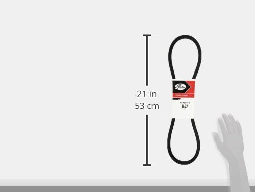 Gates B42 Hi-Power II Rubber Belt - Black, Durable & Reliable Performance