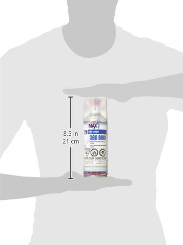 Spray Max 2K High Gloss Clearcoat Aerosol - 11.8 oz Urethane, Clear, Model 3680061