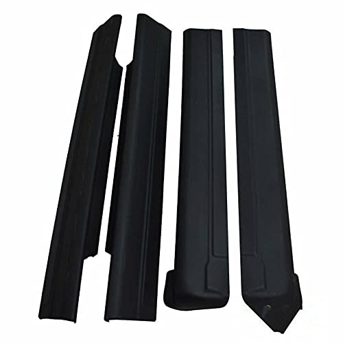 PIT66 Black Trail Armor Rocker Panel, Compatible with 1999-2006 Silverado/Sierra 1500, 99-04 Silverado/Sierra 2500, 01-06 Silver