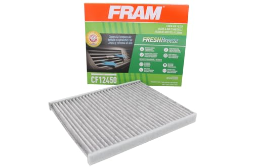 Fram Fresh Breeze Cabin Air Filter Replacement With Arm & Hammer Baking Soda And Activated Carbon, Cf12450, 2 Year Protection, E
