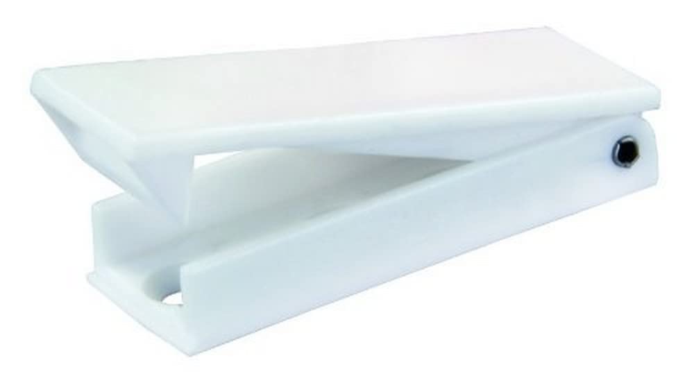 Jr Products 10355 Squared Baggage Door Catch - White, Pack Of 2