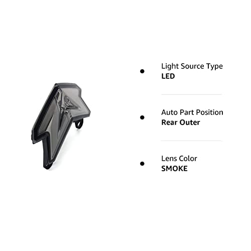 MFC PRO Integrated LED Turn Signal Tail Light for Kawasaki Z125 Pro/NINJA ZX-6R 636 Z800 - Smoke Finish