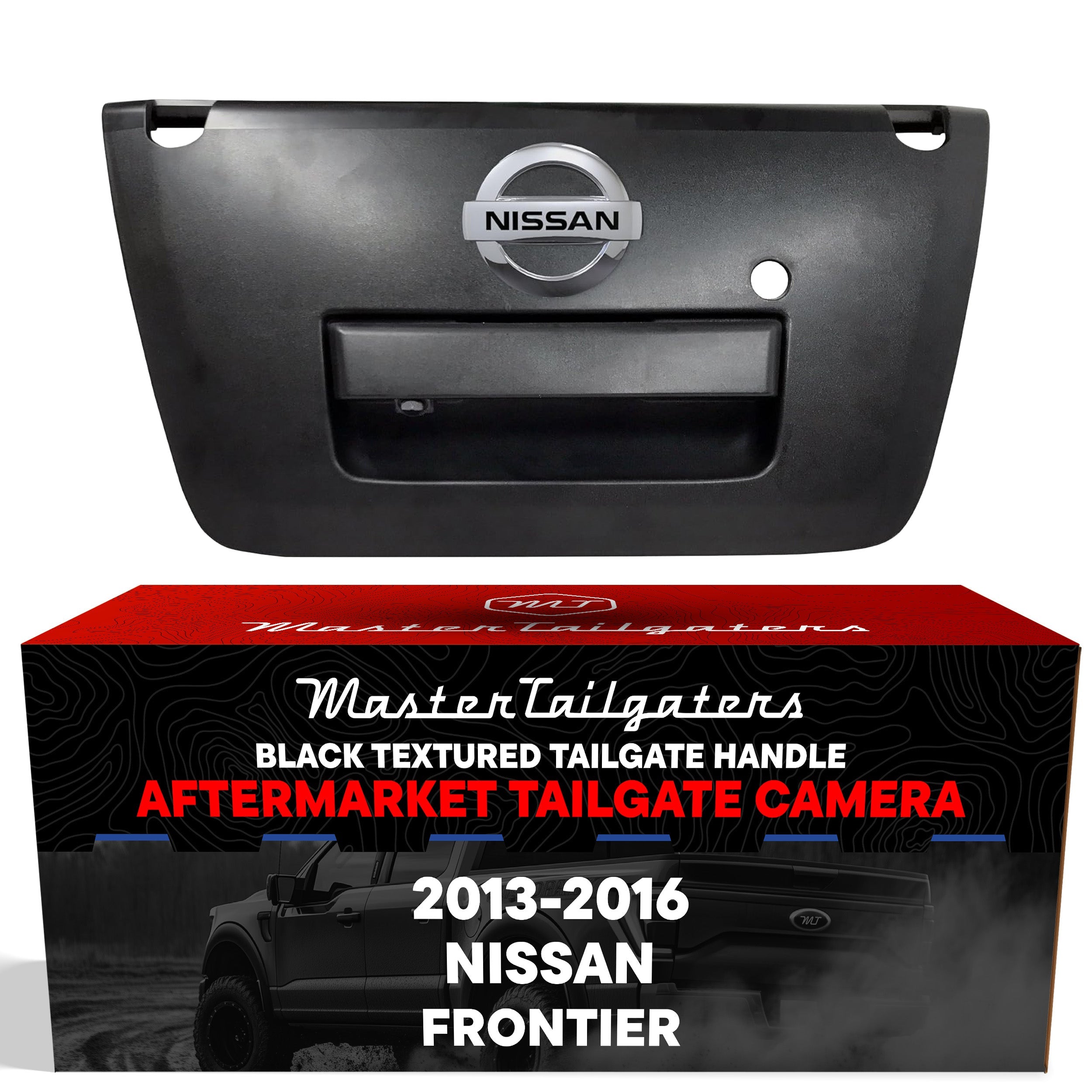 Nissan Frontier (2013-2016) Black Replacement Tailgate Handle with Backup Camera