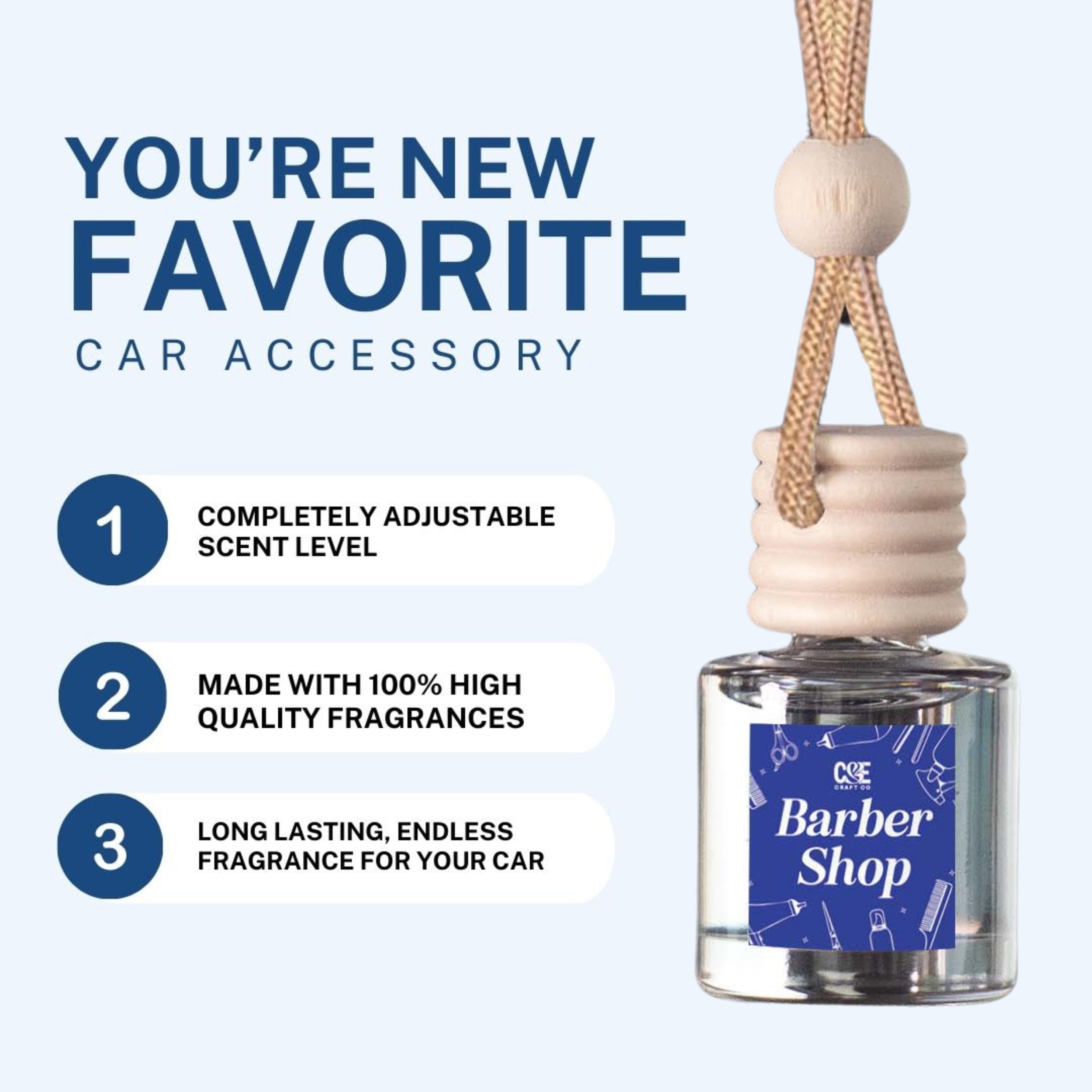 Iced Vanilla Woods Scented Car Freshener