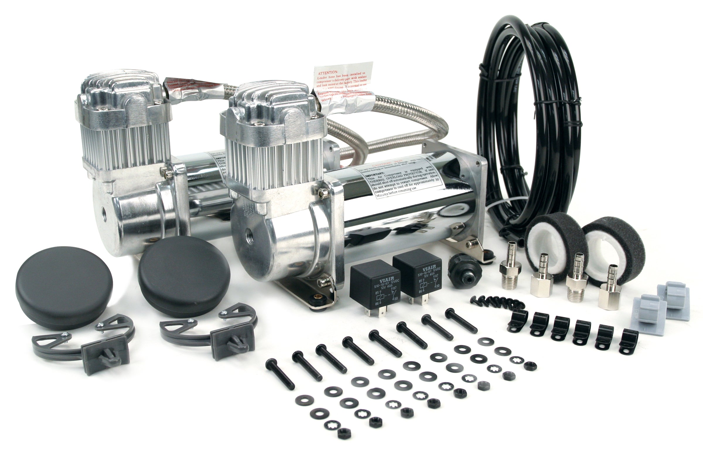 Dual Chrome 400C Value Pack (150 Psi, 400C/2, 110/145 P. Switch, 40 Amp Relay/2)