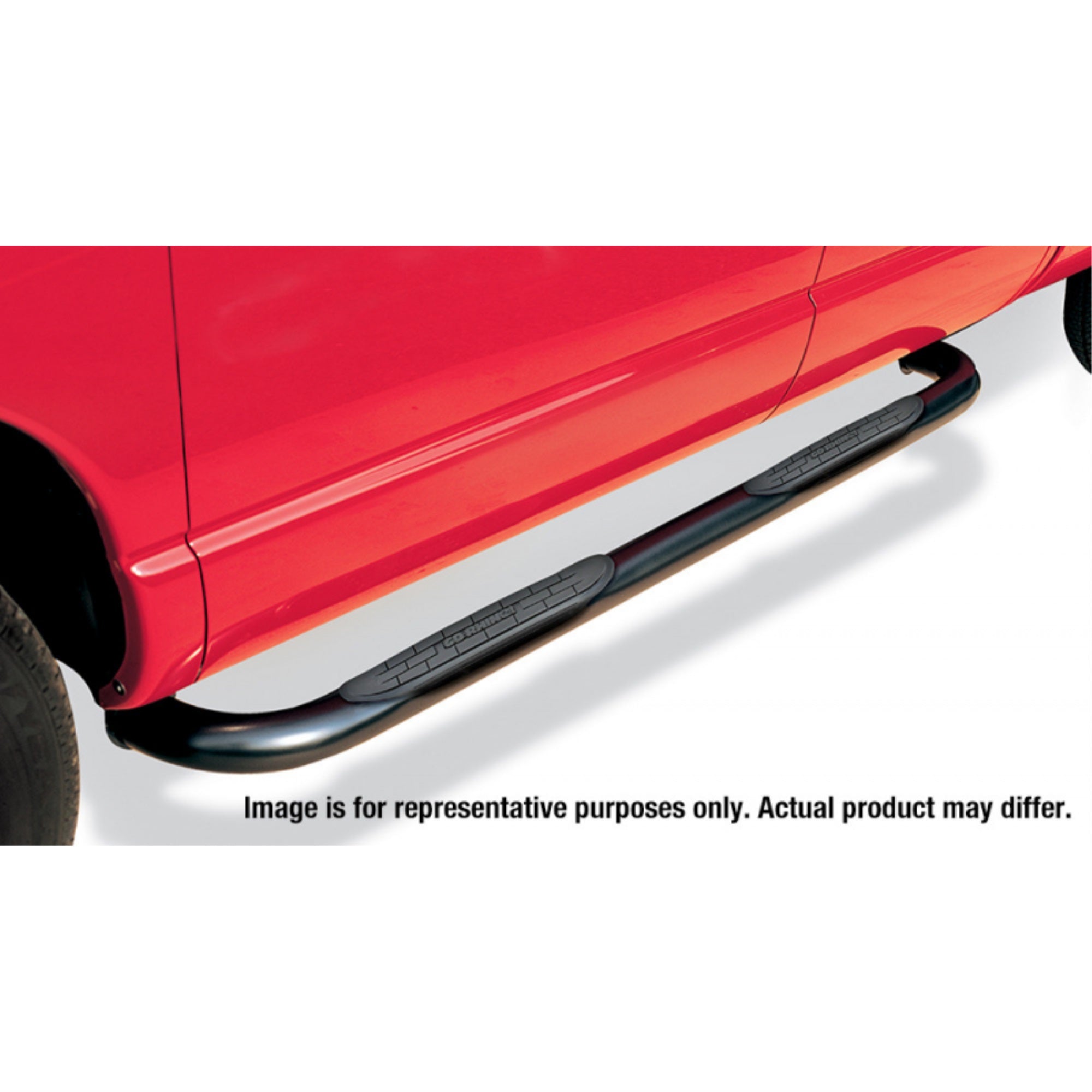 4000 Series 3 Round Side Steps Kit with Step Bars+Mounting Brackets