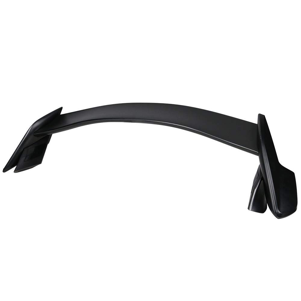 Trunk Spoiler Compatible With 2017-2021 Honda Civic Hatchback 4Door, Tr Unpainted Abs Rear Spoiler Wing Lid By Ikon Motorsports, 2018