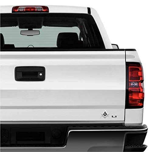 Freemason Square And Compass Metal Decal Auto Emblem