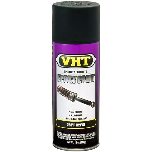VHT SP652 Satin Black Epoxy All Weather Paint - 11 oz. Can, Durable Finish