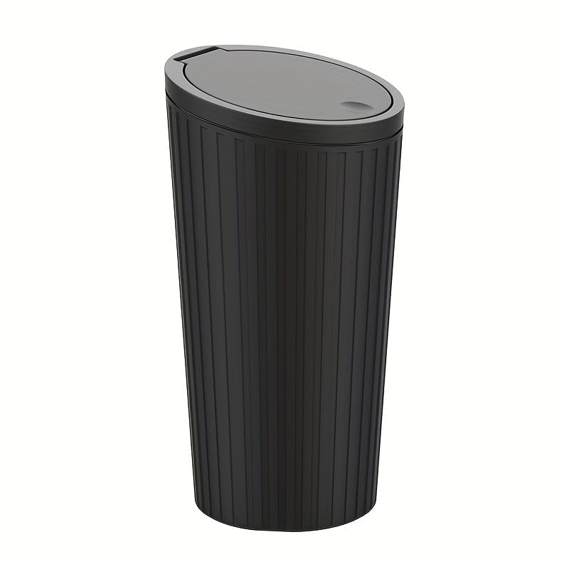 JASHKI ENTERPRISE Mini Car Trash Can with Lid,Leakproof Small Bin for Car, Office, Kitchen & Home Use Portable Cup Holder Garbag