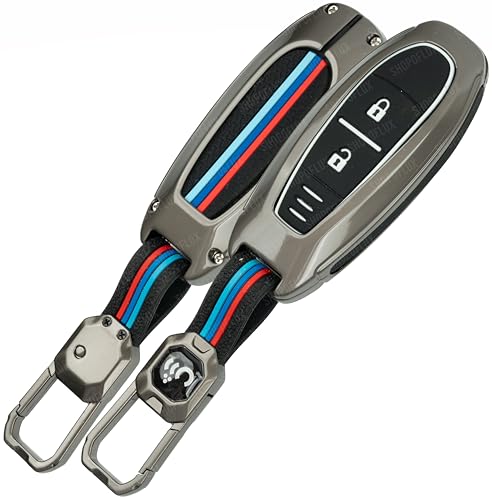 Shopoflux Metal Key Cover Compatible With Baleno | Breeza | S Cross | Ciaz | Swift 2 Button Smart Key (Pack Of 1)