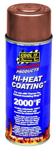 Thermo-Tec 12003 Copper High Heat Wrap Coating - Durable Copper Finish for Extreme Heat Protection