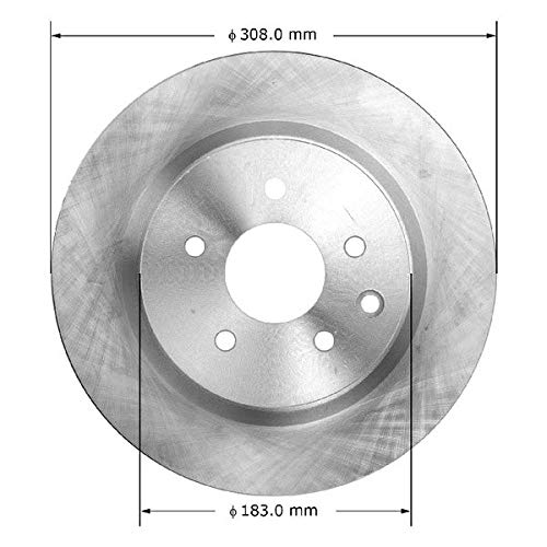 Bendix Premium Prt5955 Rear Brake Rotor For Nissan Maxima 2014-2009, Maxima 2023-2016