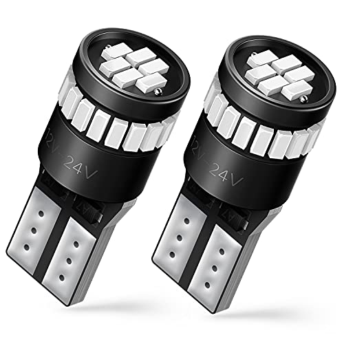 Auxito Brilliant Red Led Light 168 175 194 2825 W5W T10 24-Smd 3014 Chipsets For Car Powersport Accessory Dome Map Door Courtesy