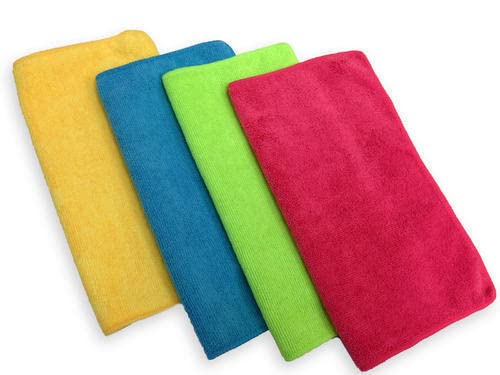 Fiable Cleantech Microfiber Cloth  6 pcs  40x40 cms  Multicolor! Thick Lint & StreakFree Multipurpose Cloths  Automotive Mi