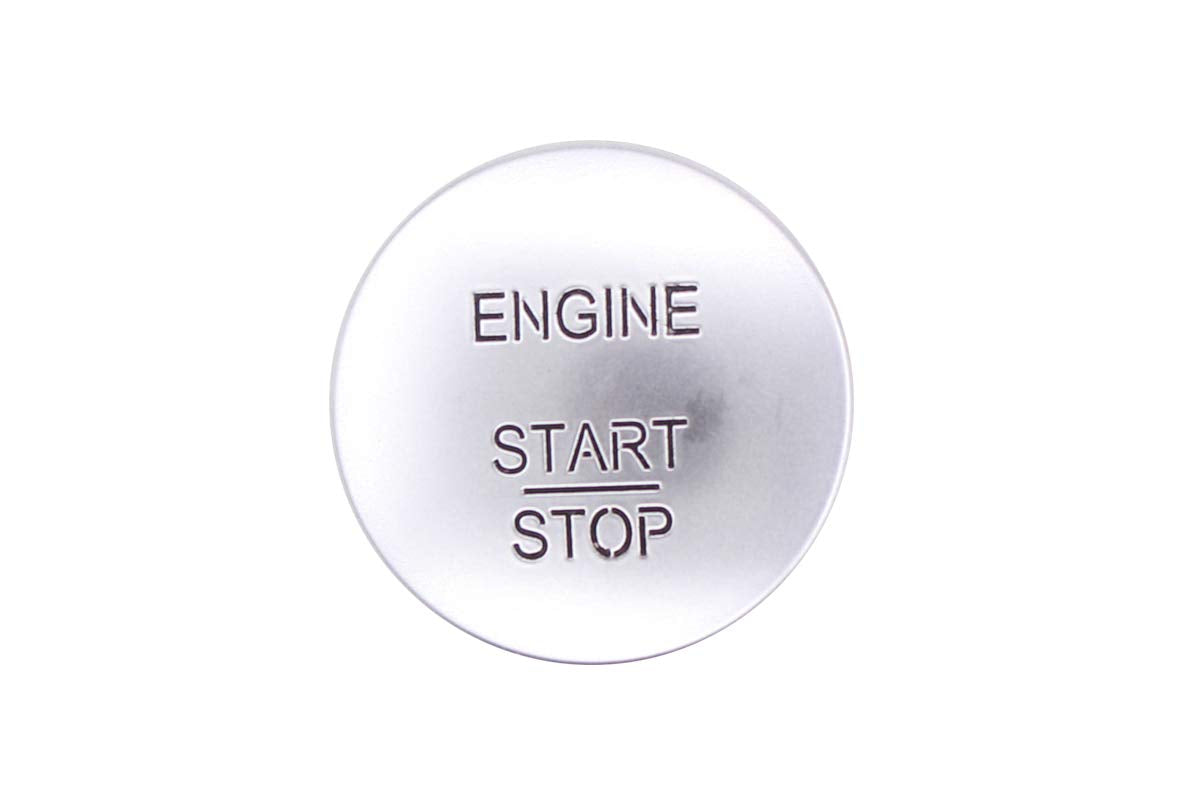 NewYall Silver Keyless Engine Start Stop Push Switch Button for Mercedes C300 CL550 600 CLA 250 CLS 550 E350 E400 E550 GL ML 350