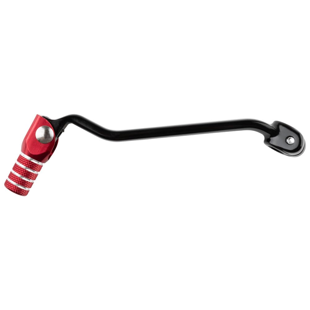 TUSK Folding Shift Lever - Aluminum, One Size, Black/Red Tip for Honda TRX 400EX 1999-2008 Model 103-085-007679c0-0