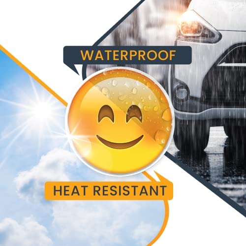 Magnet Me Up Smiley Face Magnet Decal - 5 Inch Round Vinyl, Happy Expression for Car, Fridge, Any Magnetic Surface, Model EM-2