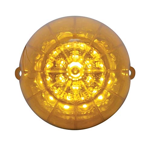 United Pacific 39457 - Truck Cab Light - 19 Led Reflector Grakon 1000 Cab Light - Amber Led/Amber Lens