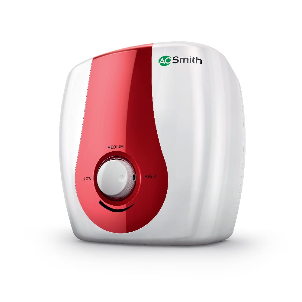 Ao Smith Sgsgreen010 Storage 10 Litre 3Kw Vertical Water Heater (Geyser) White Express Heat 5 Star