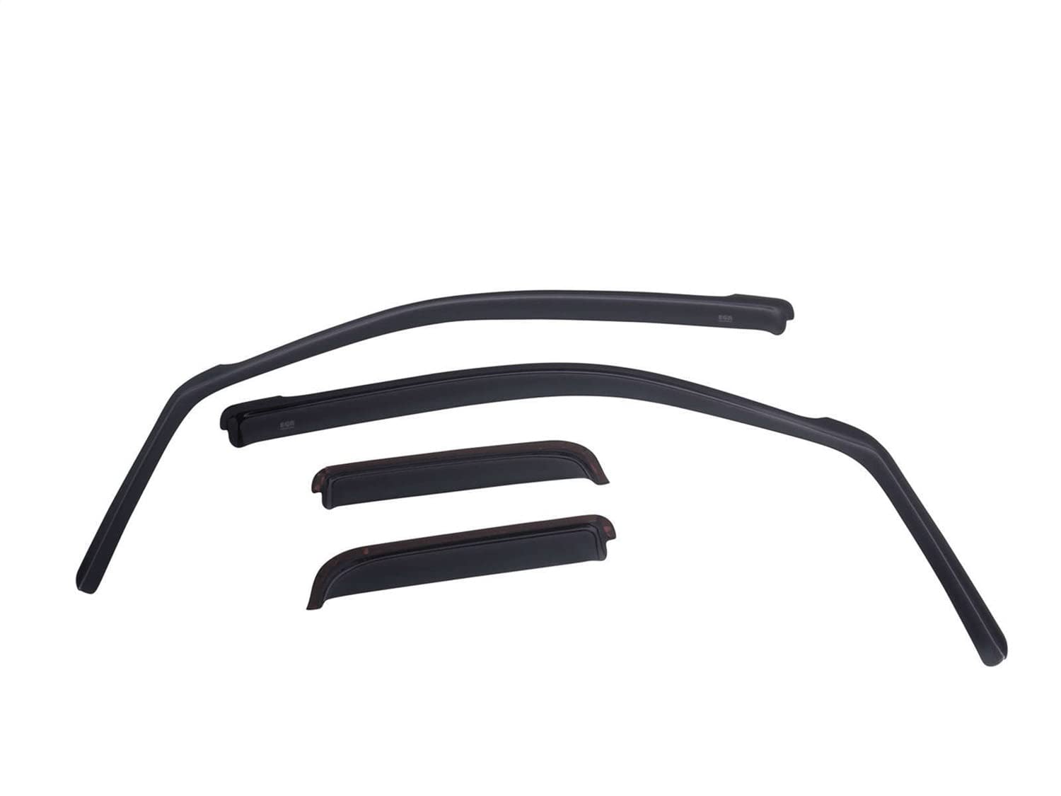 Egr 571665 In-Channel Window Visors Compatible With 2020-2025 Gm 1500/2500Hd/3500Hd Extended Cab Trucks - Matte Black Acrylic, F