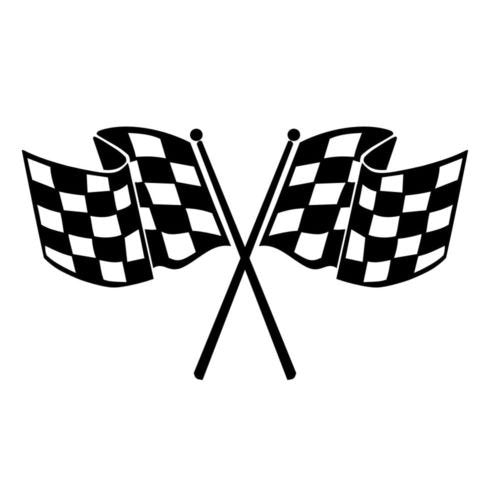 Checkered Flag Vinyl Decal Window Sticker Car Graphic Race Racing Finish Line, Die Cut Vinyl Decal For Windows, Cars, Trucks, To
