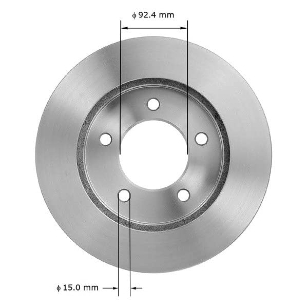 Bendix Premium Prt5142 Front Brake Rotor For Ford Expedition 2000-1997, Lincoln Navigator 2000-1998