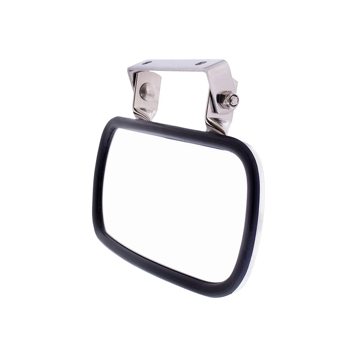United Pacific 43001 Stainless Steel Rectangular Convex Mirror W/U-Bracket For Cars, Trucks, Boats, Tractors, Forklifts, Improve
