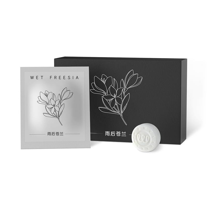 Cacacece 4 Packs Freesia Smell Car Air Fresheners Refills Solid Fragrance Replacement Tablets, Long Lasting Car Air Fresheners