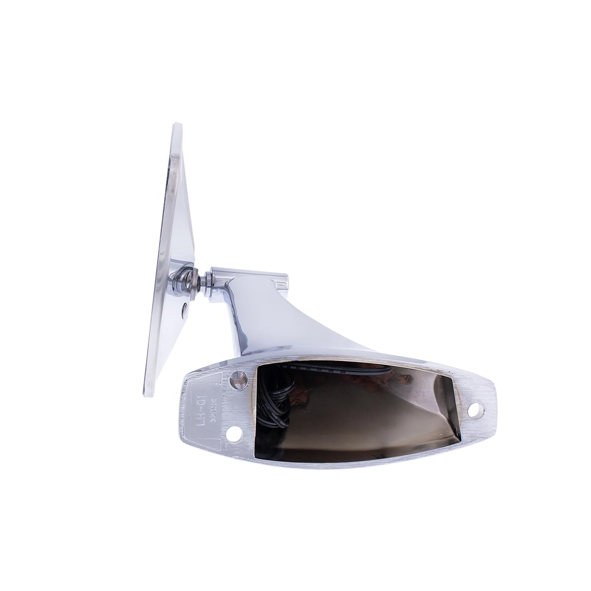 United Pacific 110749 Stainless Steel Exterior Mirror Set w/LED Turn Signal for 1970-72 Chevy/GMC Trucks, Hidden LED Turn Signal