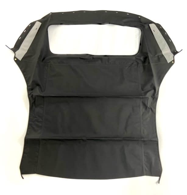 AutoBerry Convertible Soft Top for Ford Mustang 1994-2004, Black Sailcloth with Plastic Window, Easy Install