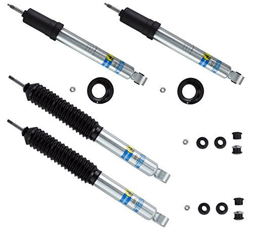 Bilstein 24-248730 24-249966 Set of 5100 Front & Rear Monotube Shocks fits 1996 2002 4Runner with 0-2 Rear Lift - Provides 0-2.3