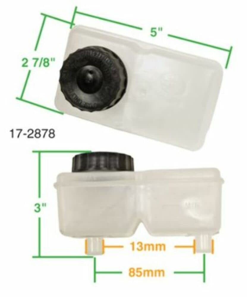 Empi Dual Circuit Brake Reservoir for Type 1 Beetle 67-79, Dune Buggy, L 11.7 x W 5.6 x H 2.9 inches,
