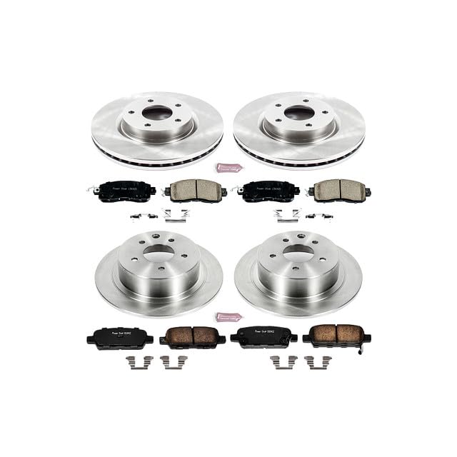 Power Stop Brake Kit For 2013-2022 Nissan Altima [Vehicle Specific] - Autospecialty Front And Rear Brake Kit-Oe Brake Rotors & C