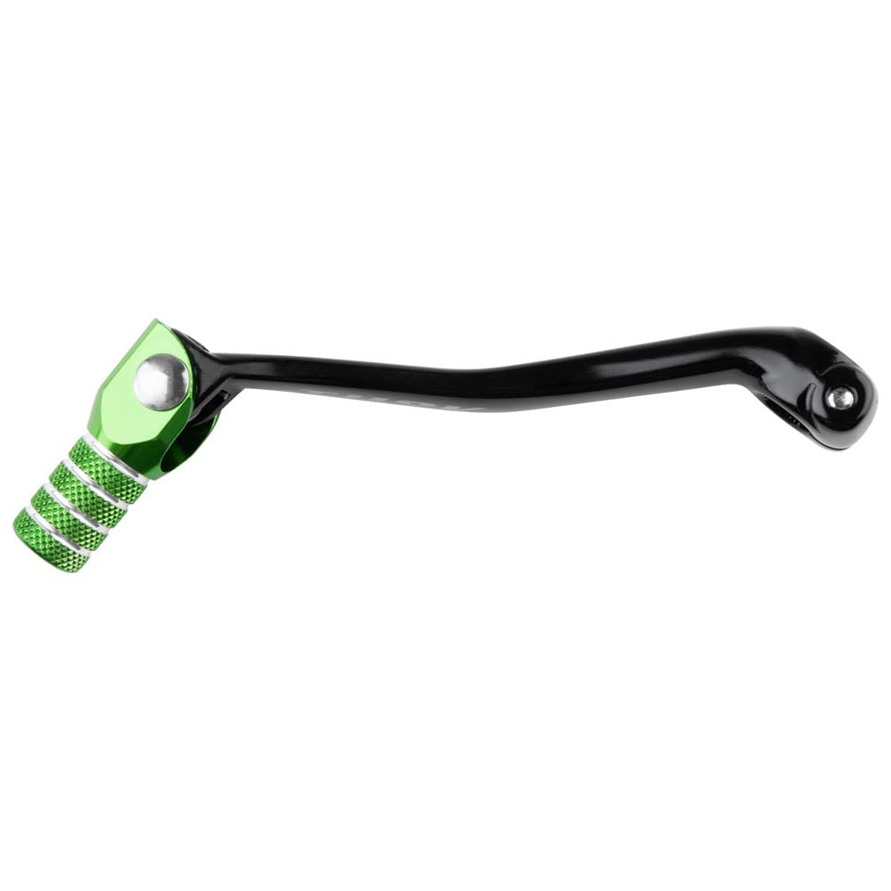 Tusk Folding Shift Lever Black/Green Tip For Kawasaki Kx450F 2006-2015