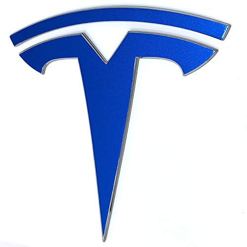 Custom Cut Graphics Tesla Model Y Decal Wrap 4-pc Set, Gloss Blue, Vinyl