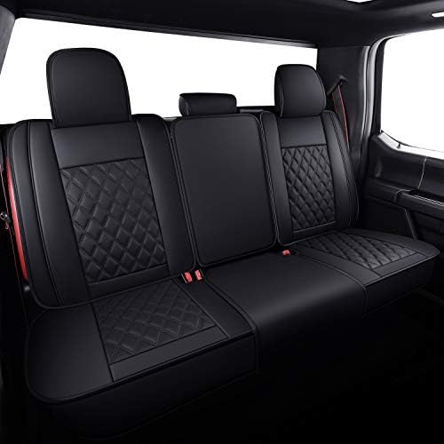 Aierxuan Car Rear Seat Covers With Waterproof Leather, Automotive Vehicle Cushion Cover For Cars Suv Pickup Truck Fit For 2009-2