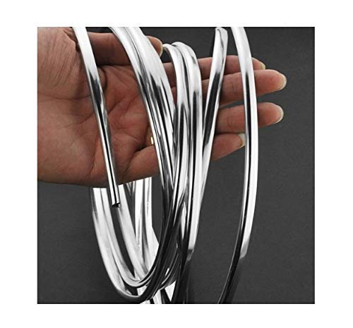Car Door Edge Scratch Guard Trim Molding Protecto Chrome 5Metres(16Feet) X7Mm Sticky Cover U Shape Air Vent Edge Decoration