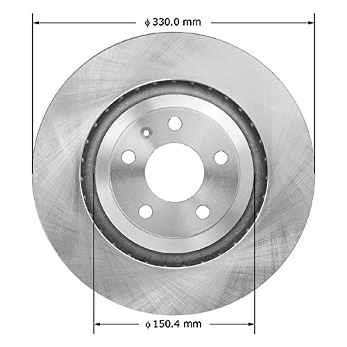 Bendix Premium Prt5985 Rear Brake Rotor For Audi A6 2011-2006, A6 Quattro 2011-2005
