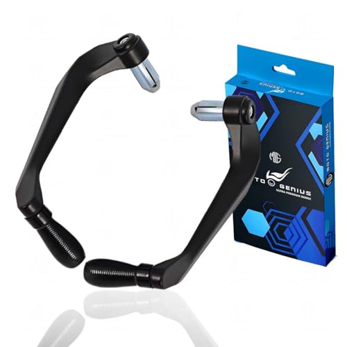 Moto Genius Adjustable Cnc Brake Clutch Lever Protector Guard For Motorcycles & Bikes | Universal Fit, Durable Aluminum, Lever P