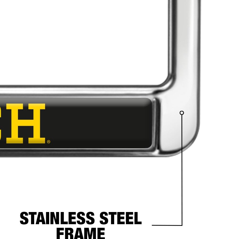 GRAPHICS & MORE Michigan Tech Alumni Full Size Metal License Plate Frame - Michigan Tech Huskies Color